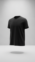 Ink black merino wool tee