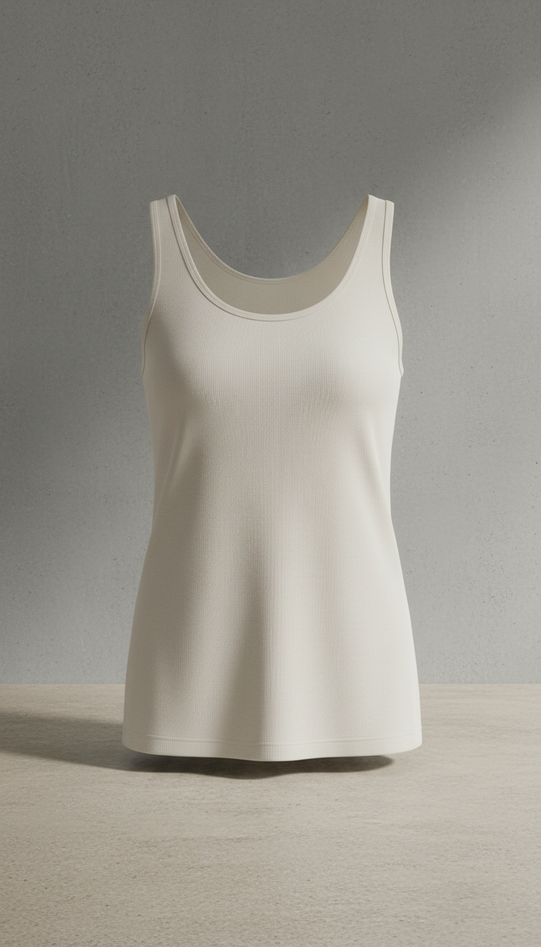 Porcelain merino wool tank